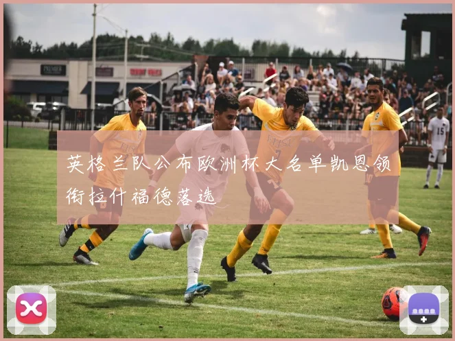 英格兰队公布欧洲杯大名单凯恩领衔拉什福德落选